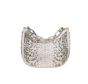 TWINSET BORSA 'CROISSANT' CON STRASS