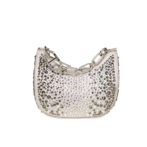 TWINSET BORSA 'CROISSANT' CON STRASS