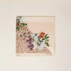 Foulard con stampa a fiori