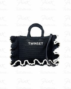 Borsa a tracolla crochet con balze